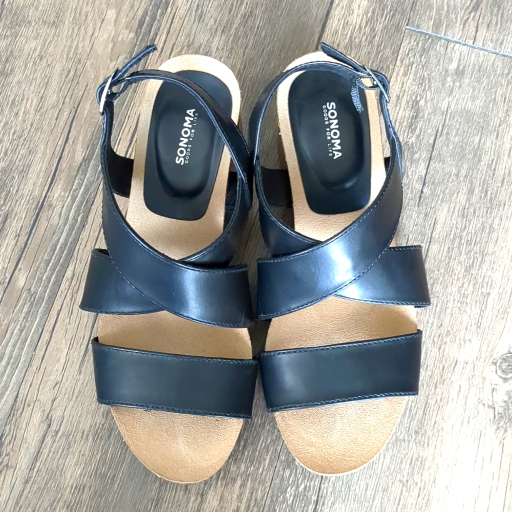 Sonoma Sandal in Black Size 6.5